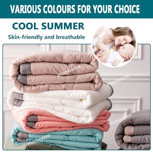 Summer Duvet 150x200/180x200cm，Lightweight Breathable Summer Comforter Double/Single Cooler Comforter Luxury All Season Quilted Duvet Soft Cooling Blanket for Bed Sofa Couch(I,150x200cm) QWHYQXI