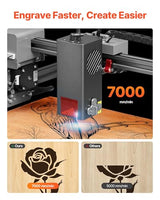 VEVOR Laser Engraver, 20W, Laser Engraving and Cutting Machine with Enclosure, Laser Cutter Engraver Machine, 7000 mm/min, 11.8 x 11.8 in Working Area, for Wood, Leather, Glass, Certain Metal, Class 1 VEVOR