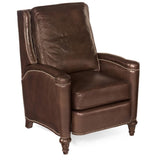 Hooker Furniture Rylea Traditional Wingback Leather Recliner, Brown Hooker Furniture