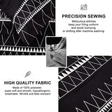 WONGS BEDDING Black Comforter Set Twin, Reversible Boho Triangle Striped Down Alternative Comforter Set for Twin Bed - 2 Pieces (1 Comforter + 1 Pillowcases), Microfiber Bedding Set 68"x 86" WONGS BEDDING
