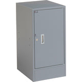 Global Industrial Pedestal Workbench W/ 3 Drawers & 1 Cabinet, Plastic Laminate Safety Edge, 60" W x 30" D, Gray Global Industrial