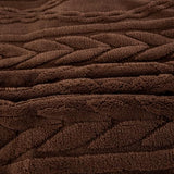 YUSOKI Twin XL Blanket Single Layer,Weight(3.1lb),370GMS-3D Stylish Design for Gift Home Decor (Brown,65"x90") YUSOKI
