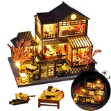 DIY Miniature House Kit, Mini House Kit for Beginners, DIY Dollhouse Kit for Adults to Build, Model Building Craft Diorama Kit, Ideal Gifts for Mothers Day Birthday Christmas(Japanese Garden House)