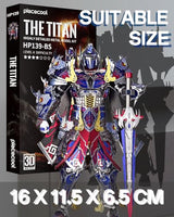 Piececool 3D Metal Puzzles Mecha Model Kits-The Titan Figure Model Building Blocks Kits for Adults, DIY Brain Teaser 3D Puzzle for Men Teen Students Hobbies Fidget Gifts -157 Pcs