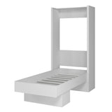 Oakland Living Easy-Lift Twin Murphy Wall Bed in White with Shelf Oakland Living