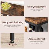 MAHANCRIS 47.2" Sofa Table, Industrial Console Table, 3-Tier Narrow Side Table with Open Shelves, Foyer Table for Entryway, Hallway, Kitchen, Living Room and Bedroom, Rustic Brown CTHR800201 MAHANCRIS