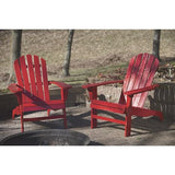 Leigh Country Red Adirondack Chair for Patio, Deck or Yard Leigh Country