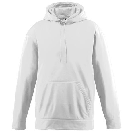 Augusta Sportswear Unisex-Adult Wicking Fleece Hooded Sweatshirt, White, Large Augusta Sportswear