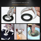 Smgda Stainless Steel Feeler Gauge, Thickness Gauge, Depth Gauge, Inner Outer Diameter Ruler, Inside/Outside Caliper, Pocket Ruler Imperial Measuring Tool for Measure Gap Width/Thickness Woodturning Smgda