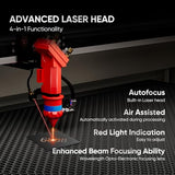 Monport 90W CO2 Laser Engraver, 20"x28" Lazer Engraving Cutting Machine with Autofocus Air Assist 4 Way Pass Bracket Commercial Laser Cutter for Wood Glass Acrylic More Monport