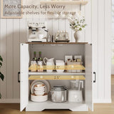 Sideboard Buffet Cabinet, Modern Farmhouse Kitchen Storage Cabinet, Small Modular Accent Cabinet Coffee Station Bar Media Console Table Credenza for Kitchen Dining Room, Living Room Entryway Hallway Vividwood