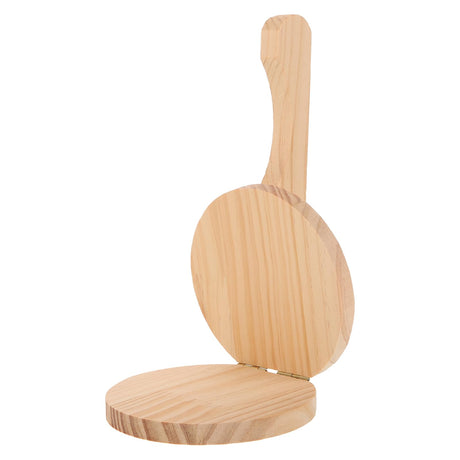 VOSAREA Wood Dumpling Presser Kitchen Dumpling Press Tool Wonton Skin Press Maker Dumpling Maker Machine for Ravioli Pancakes Pizza Manual Corn Tortillas Sugar Pancakes Wrapper (8.25X4.91X2.36 Inch) VOSAREA