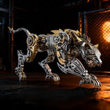 Leopard 3D Metal Puzzle for Adults and Teens, 3D Metal Model Kits, Mechanical Assembly Models, Suitable for Home Office Decor & Gift for Men