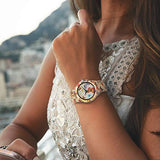 BOBO BIRD Women's Bamboo Watch Butterfly Engraved Handmade Wooden Casual Watches BOBO BIRD