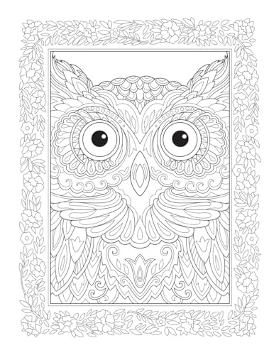 Creative Haven Birds and Blossoms Coloring Book (Adult Coloring Books: Animals) Dover Publications