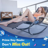 mansion home Outdoor Lounge Chair, Chaise Lounge for Patio & Lawn, Pool Lounge Chairs with Removable Pillow, Dark Grey mansion home