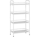 HDANI Storage Shelves, 4-Tier Metal Storage Rack with Shelf,Shelf Organizer,Garage Standing Shelving Unit for Laundry,Bathroom,Kitchen,Pantry, Closet,23.6''W X 13.8''D X 50 H''H,White HDANI