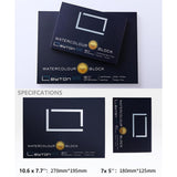 Non-Warping Watercolor Paper Block - 100% Cotton Paper,20 Sheets of 160lb/350gsm Cold Press Watercolor Art Supplies for Wet, Dry, and Mixed Media Painting - Premium Art Paper (7 x 5'') PaperPopular
