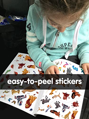 Disney Lion King Sticker Book Treasury - Activity Books for kids, 350 reusable stickers, 96 pages of fun Phidal