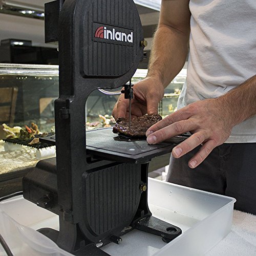 Inland Craft DB-100 Tabletop Band Saw Machine | Cuts Glass Stone Wood Metals Plastics | Includes THREE Band Saw Blades Inland Craft
