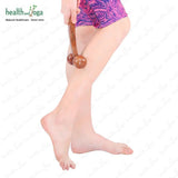 HealthAndYoga™ NatureSooth Wooden Massage Roller – Wood Therapy Massage Tools – Handheld Calf and Leg Massager, Back and Shoulder Massager and Full Body Massager SoulGenie