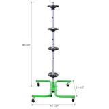 Uyapsen Green Heavy Duty Tire Storage Stand with Wheels - 275lbs Garage Organizer, Spare Tire Mount Rack for Truck & SUV w/6 Swivel Casters, Space-Saving Garage Storage System Uyapsen