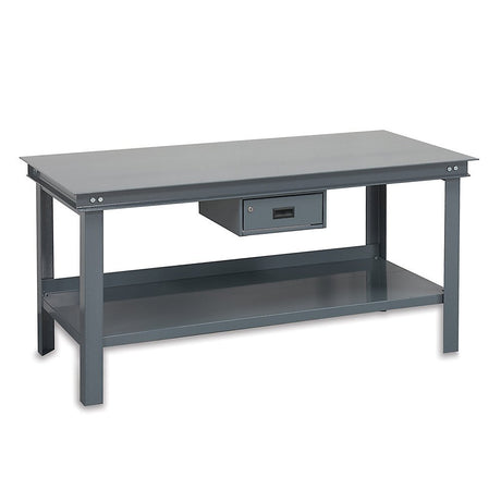 Durham Steel Super Heavy Duty Workbench with Drawer, HWB-3672-177D-95, 14000 lbs Capacity, 36" Length x 72" Width x 34" Height Durham