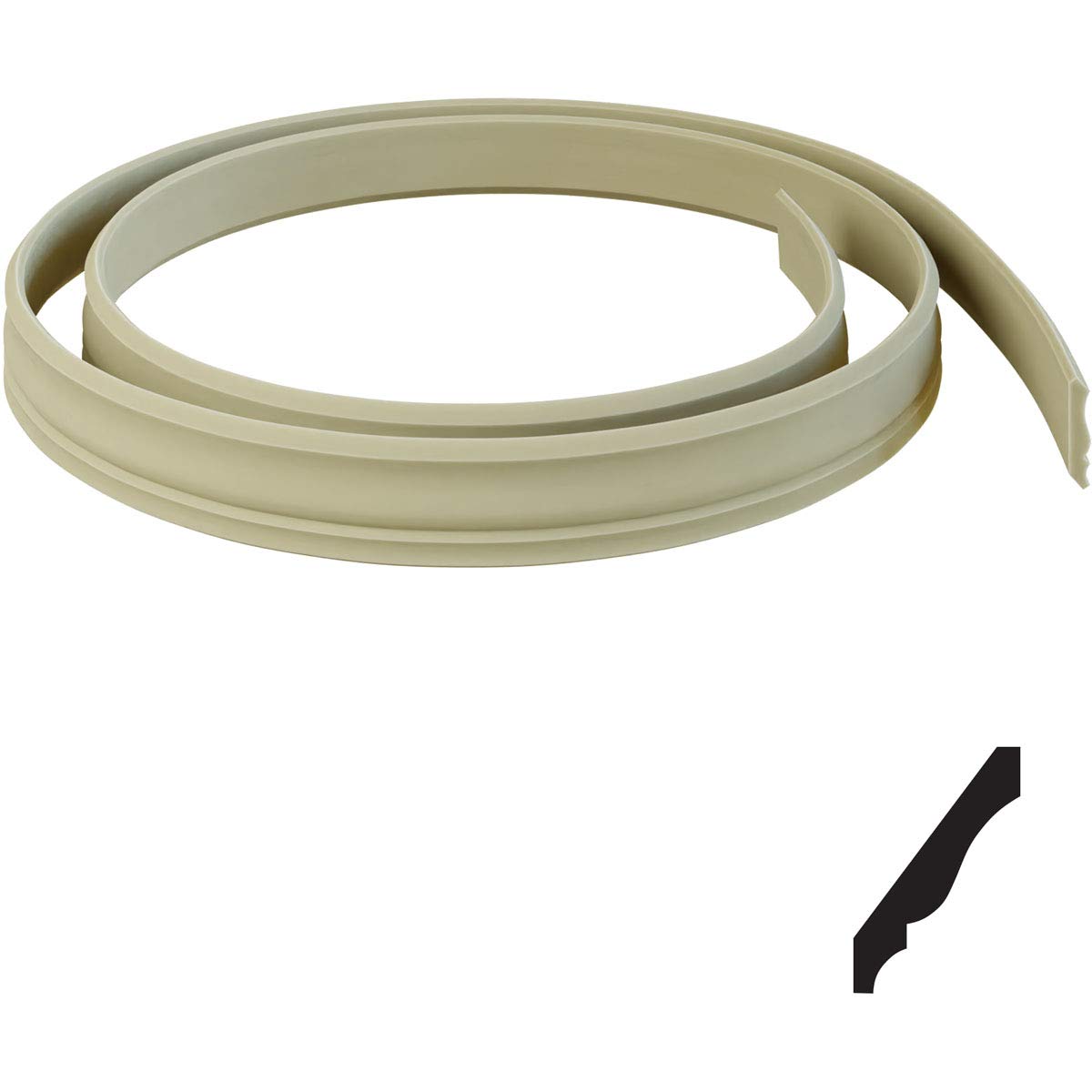 Ekena Millwork MLDFWM49X144 WM49 Crown Flexible Moulding, 3 5/8"F, Unfinished Ekena Millwork