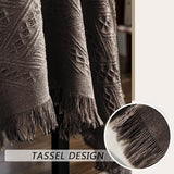 MEETSKY Sofa Covers Small Couch Cover Couch Slipcovers for Reclining Loveseat/Chair/Futon Washable Sofa Protector Decorative Modern Style for Living Room (71"x 91", Medium, Chocolate) MEETSKY