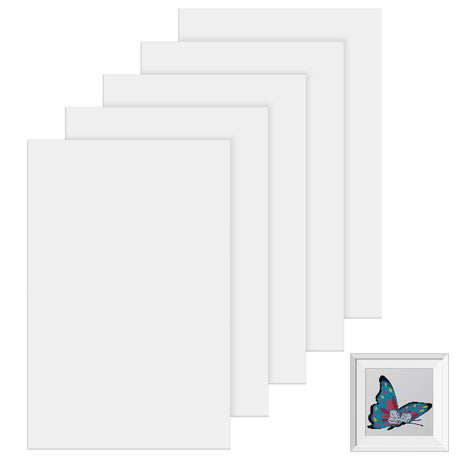 Taiyin 5 Pieces Mounting Board No Acid Sticky Board for Cross Stitch Self Adhesive Cross Stitch Supplies for Framing Picture Embroidery Needlework Craft (15 x 9.8 Inch) Taiyin
