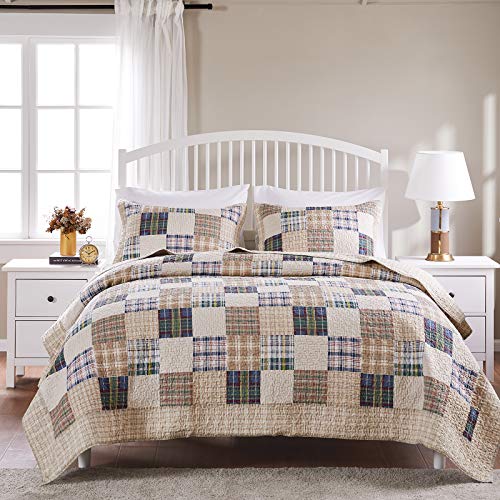Greenland Home 2-Piece Oxford Quilt Set, Twin, Multicolor Greenland Home Fashions