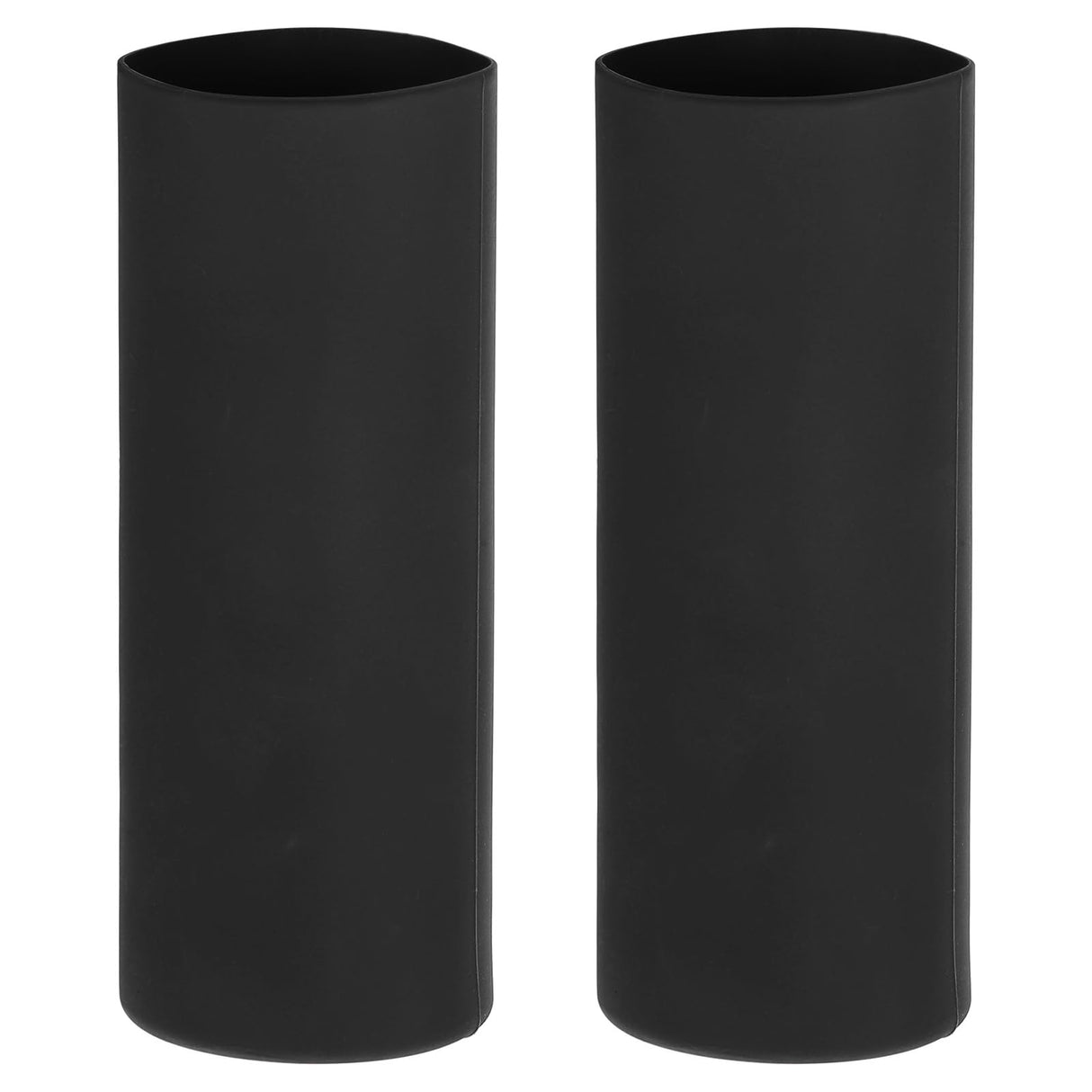 PATIKIL Silicone Sublimation Tumblers Sleeve, 2 Pcs Heat Resistant Seamless Tumblers Wrap for 20 Oz Skinny Sublimation Blank Cups, Black PATIKIL