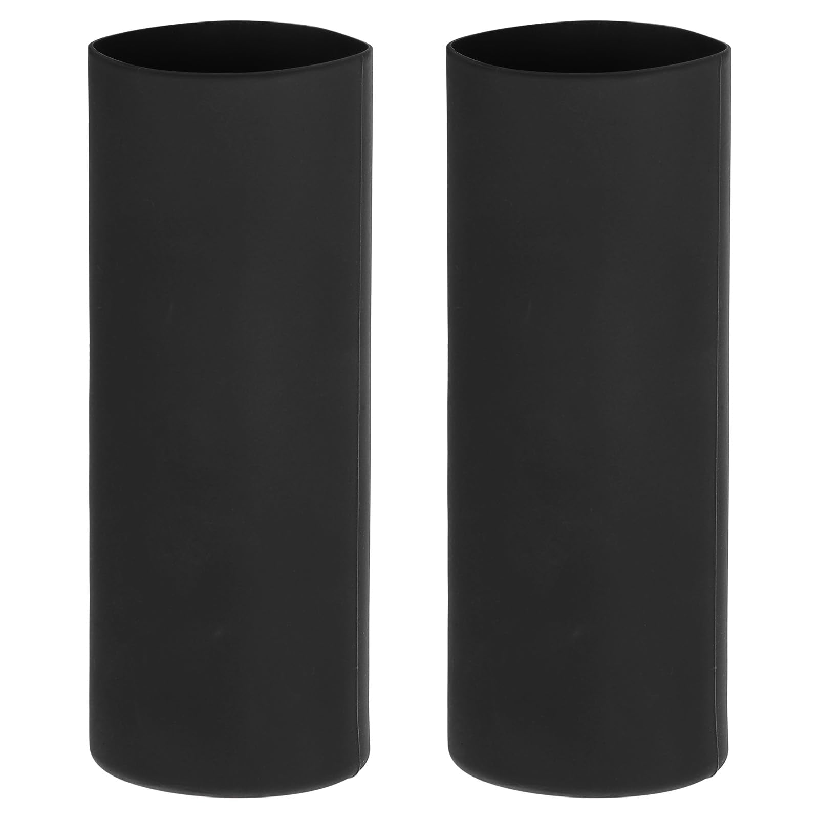 PATIKIL Silicone Sublimation Tumblers Sleeve, 2 Pcs Heat Resistant Seamless Tumblers Wrap for 20 Oz Skinny Sublimation Blank Cups, Black - WoodArtSupply