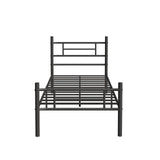 Novilla Twin Bed Frame with Headboard and Footboard, 14 Inch Metal Platform Bed Frame, Under Bed Storage, Strong Metal Slats Support, Mattress Foundation No Box Spring Needed Novilla