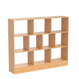 Maydear 47.24” Bamboo 10 Cube Freestanding Bookshelf with 3 Tiers for Organised Storage and Display Maydear