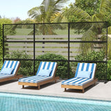 Giantex Metal Privacy Screen 72''H x 48''W, Powder-Coated Decorative Outdoor Fence Panel, Wall Divider for Room Separation, Freestanding Patio Divider with H-Shaped Base for Yard (Mesh Pattern) Giantex