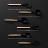 syvio Knife Set, 21pcs Utility Knife Sets for Kitchen with Block and Sharpener, Razor-Sharp, Effortless Sharpening, Premium Kitchen Knives with 6 pcs Kitchen Utensils Set and Utensil Holder, Black syvio