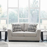 Signature Design by Ashley Avenal Park Casual Loveseat with 2 Toss Pillows, Light Gray Signature Design by Ashley