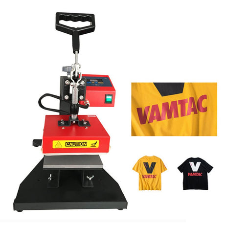 5.9x5.9" Digital Heat Press Machine, 15x15cm Clothe Logo Brand Printer Heat Pressing Machine Small Size Transfer DIY Press Single Heater T-Shirt Sublimation Heat Press Transfer Machine YIYIBYUS