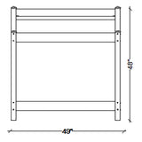 DuraTrel Greenfield PVC Vinyl Indoor Outdoor Table Potting Bench Station with Shelf for Plant Accessories & Gardening Supplies Storage, White DuraTrel