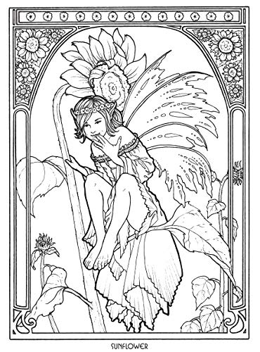 Floral Fairies Coloring Book (Dover Fantasy Coloring Books) Dover Publications