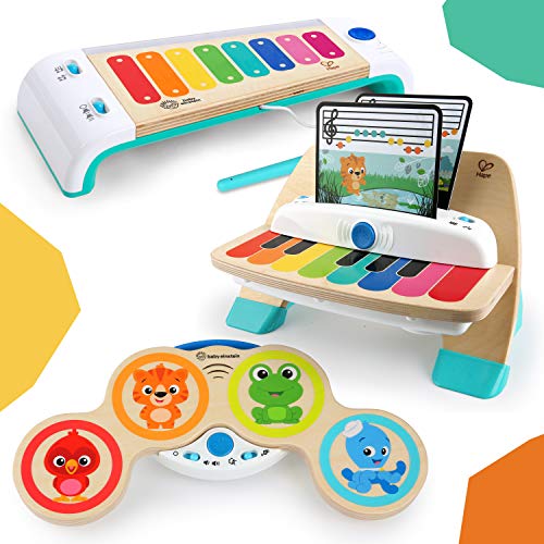 Baby Einstein and Hape Magic Touch Piano Wooden Musical Toddler Toy, Age 6 Months and Up Baby Einstein