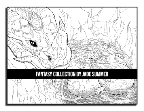 Fantasy Collection: An Adult Coloring Book with 100+ Incredible Coloring Pages of Mermaids, Fairies, Vampires, Dragons, and More!