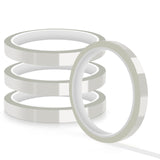 HTVRONT Heat Tape for Sublimation, 4 Rolls 10mm x33m 108ft Heat Resistant Tape for Heat Press, Heat Transfer Tape Thermal Tape for Electronics & Heat Vinyl Press Tape No Residue(Transparent) HTVRONT