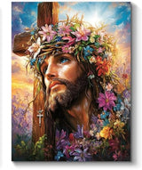 Jesus Paint by Numbers Kit for Adults, 16"x20" Canvas Painting Kit for Beginners, Modern Aesthetic DIY Paint by Number on Canvas for Home Wall Decor 367 WoodArtSupply