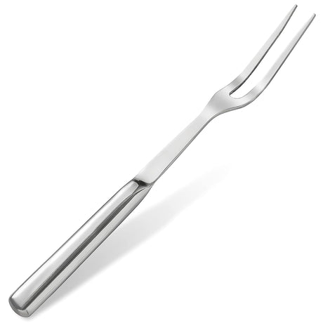 Two Pronged Stainless Steel Fork - 11" Serving Fork Large for Meat Carving Fork Heavy Duty Two Prong Fork Tines Meat Fork - Big Forks for Cooking Fork 2 Prong Meat Forks for Lifting Barbecue Fork HELVETIOS