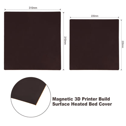 Universal Heat Bed Platform Sticker Sheet, Hot Bed Build Surface Tape for 3D Printer 310X310MM,3 Pack - WoodArtSupply