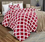 Twin Comforter Set 2 Piece Red by Utopia Bedding, Printed Comforters Twin Size, Bedding Comforters Sets, Down Alternative Soft Bed Set, 1 Comforter (64 x 88 inches) 1 Pillow Shams (20 x 26 inches) Utopia Bedding