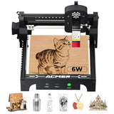 ACMER S1 Laser Engraver 6000mW, Compact Desktop Engraving & Cutting Machine for DIY Crafts, Small Business & Makers, 130×130mm Work Area, 0.04mm Detail Engraving for Wood, Acrylic, Metal Black ACMER