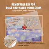 VEVOR 2000 Piece Puzzle Board with 6 Drawers and Cover, 40.2"x29.4" Rotating Wooden Jigsaw Puzzle Plateau, Portable Puzzle Accessories for Adult, Puzzle Organizer & Puzzle Storage System, Gift for Mom VEVOR